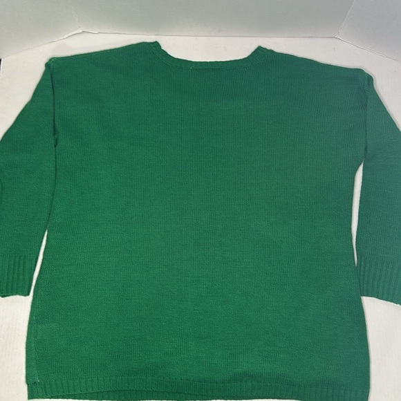 Gordmans | NWT Ugly Sweater Green w/ Reindeer Light-up Long Sleeve | Size XL - Picture 2 of 10